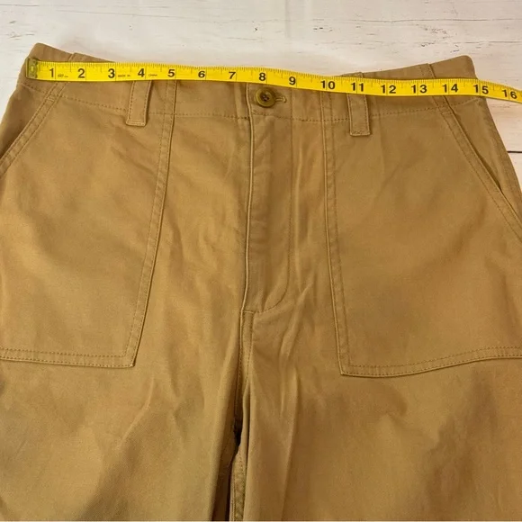 Jenni Kayne Ranger Trouser Utility Cotton Casual Tan Size 8